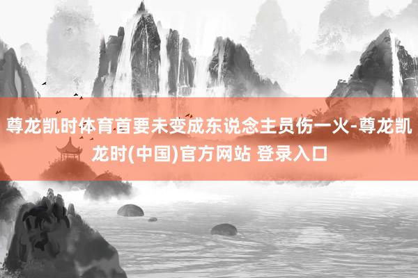 尊龙凯时体育首要未变成东说念主员伤一火-尊龙凯龙时(中国)官方网站 登录入口