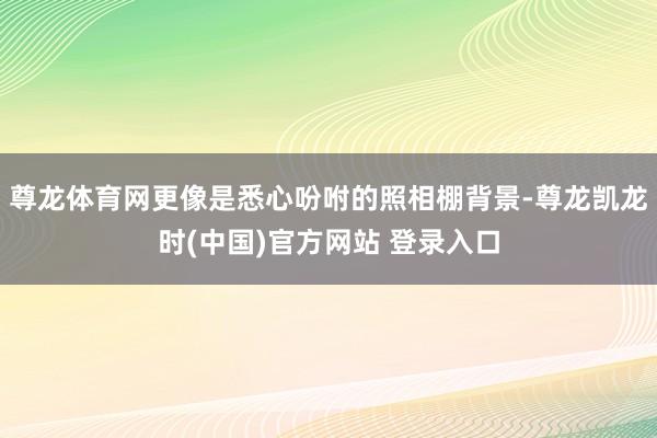 尊龙体育网更像是悉心吩咐的照相棚背景-尊龙凯龙时(中国)官方网站 登录入口