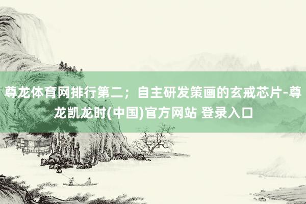 尊龙体育网排行第二；自主研发策画的玄戒芯片-尊龙凯龙时(中国)官方网站 登录入口