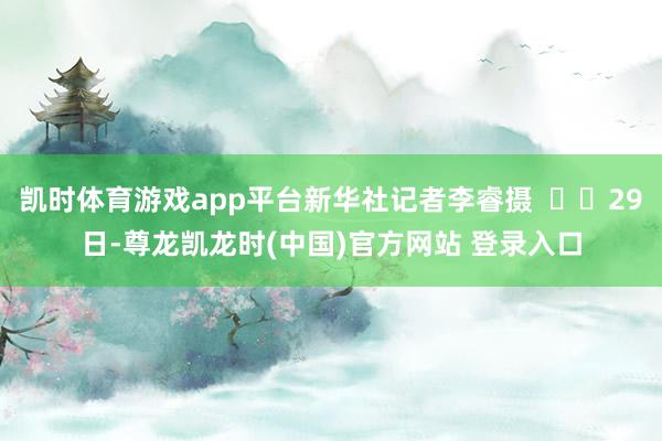 凯时体育游戏app平台新华社记者李睿摄    29日-尊龙凯龙时(中国)官方网站 登录入口